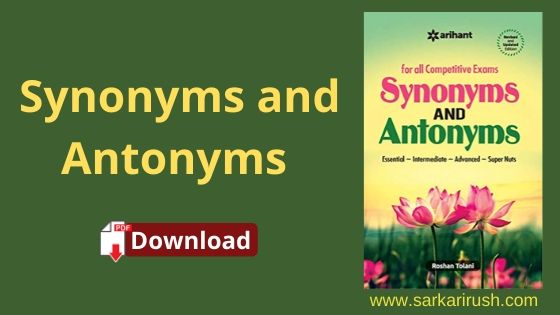 synonyms and antonyms pdf